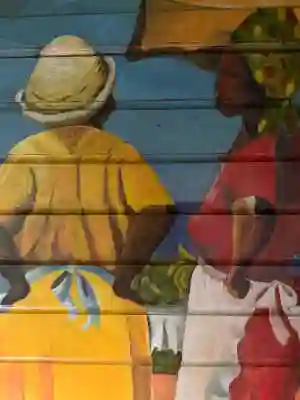 Art and decoration, colors of Guadeloupe