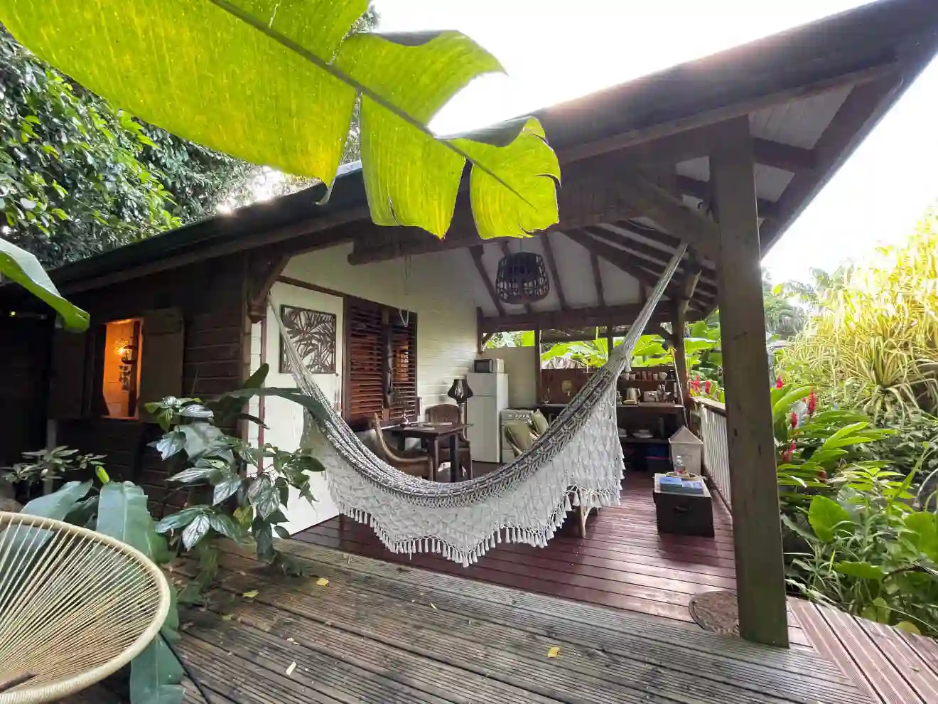 You can fully enjoy nature while comfortably seated on your fully equipped terrace.